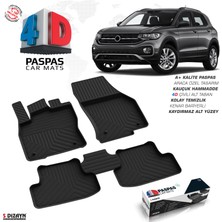 S-Dizayn VW T-Cross 4D Havuzlu Paspas 2019 Üzeri A+ Kalite
