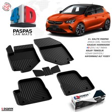 S-Dizayn Opel Corsa F Elektrikli 4D Havuzlu Paspas 2019 ve Üzeri A+ Kalite
