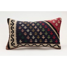 Kilim Wholesale El Yapımı Kilimden Yapılmış Vintage Kırlent Kılıfı, Yün, 30X50 cm