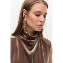 SHN Boğazlı Kadife Bluz