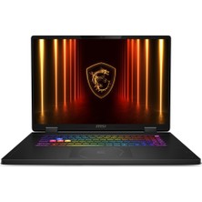 MSI Msı Crosshaır 18 Hx Aı A2XWGKG-032XTR Intel Core Ultra 9 275HX 48 GB Ram 1 Tb SSD RTX5070 18" Qhd+ 240Hz Windows 11 Pro K34