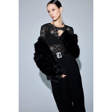 DeFacto Regular Fit Kısa Suni Kürk F2147AX25WN