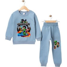 Diamondstar Erkek Çocuk Minecraf Pro Baskılı 2/8 Yaş Eşofman Takımı