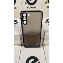 Elixem Samsung S21 Plus Uyumlu Siyah Hux Mat Kılıf