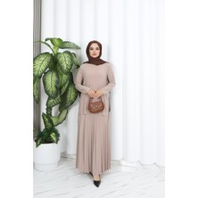 Eteği Piliseli Sade Tunik Takım