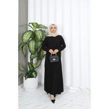 Eteği Piliseli Sade Tunik Takım