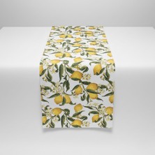 Grand Fine Art 1 Adet Runner, Limon Desenli Runner,yıkanabilir Runner 40X140 cm