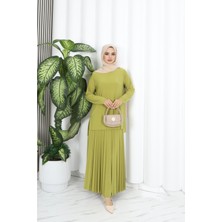 Eteği Piliseli Sade Tunik Takım