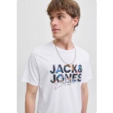 Jack & Jones Jack&jones 12278523 Jjgeolas Tee 0 Yaka Kısa Kol Tsh