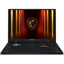 MSI Msı Raıder A18 Hx A9WIG-092TR Amd Ryzen 9 9955HX3D 32 GB Ram 2 Tb SSD Geforce RTX5080 18" Uhd+ Freedos K23