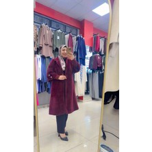 Laviva Fashion Kaşe Angora Düğmeli Kaban