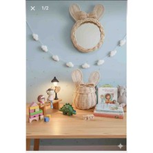 Rattan 2'li Set Ayna ve Sepet