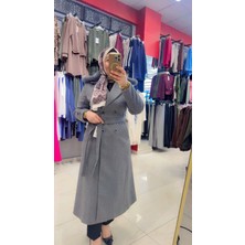 Laviva Fashion Kaşe Kürklü Düğmeli Kaban