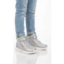 Cool Gümüş Işıklı Cırtlı Kız Çocuk Bot Kids F