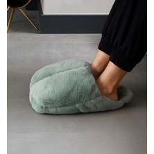 Pabtex Yumuşak Peluş Ayak Isıtıcı Panduf – Kapalı Tasarım Panduf