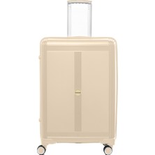 Unisex  JMY8101.12 John May Pp Silikon Valiz Büyük Boy 78 X48X32CM  Krem