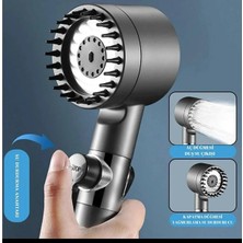 Go İthalat Yeni Nesil Çok Masajlı Fonksiyonlu Ayarlanabilir Arıtmalı Krom Kaplı Duş Başlığı El Duşu (5314)