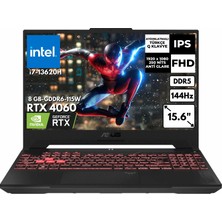 Asus  I7-13620H 32 GB 1 Tbssd  RTX4060 15.6" Fhd Windows 11 Pro FX507VV-LP241WAT87