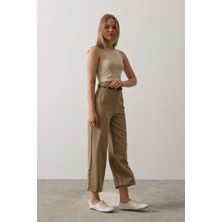 Etiler Collection Kemer Pens Detaylı Pantolon - Haki