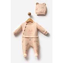 By Bubbles %100 Organik Pamuk Bırth Party Kız Bebek Düğmeli Tulum