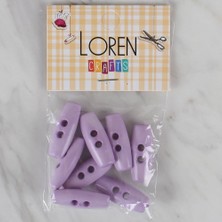 Sesengo Loren Crafts lila 8 li çoban düğmesi - 60