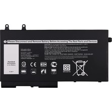 Sylar Retro Dell Latitude 5400, 5500 Notebook Bataryası - 3 Cell