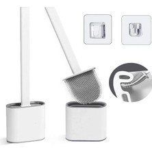 Tasarım Evi Silikon Banyo Tuvalet Klozet Temizleme Fırçası ve Tutucu Wc Klozet Fırçası