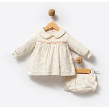 By Bubbles %100 Organik Pamuk Rose Girl Desen Külot+Elbise