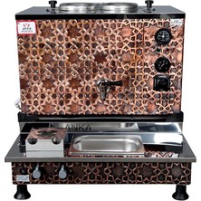  Anka Pro Plus Otomatik Çay Kazanı, 2 Demlikli, 20 Litre, Bakır, Elektrikli,tüplü