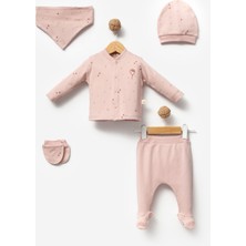 By Bubbles %100 Organik Pamuk Balloon Baskı 5 Parça Hastane Çıkış Seti