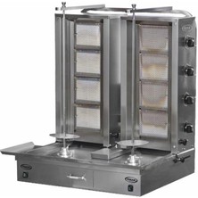 Pimak Doğalgazlı Alt Motorlu Çiftli Döner Makinesi 4 + 4 Radyanlı