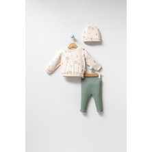 By Bubbles %100 Pamuk Kirpi Baskı Taytlı Takım