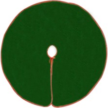 Yeşil Keçe Ağaç Altlığı, Zarif ve Doğal Dekorasyon Parçası