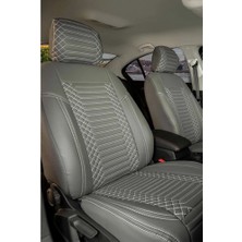 ALLDAYSM Aldysm Peugeot 406 Lüx Full Deri Oto Koltuk Kılıfı Ön Arka Takım (Exclusive) Füme