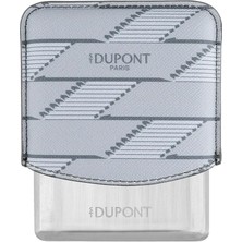 S.t. Dupont Coated Canvas Monogram Parlak Gri Deri Cigarillo Kılıfı 183180