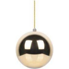 15 cm Parlak Metalik Yılbaşı Topu, Şık ve Parlak Dekorasyon Süsü