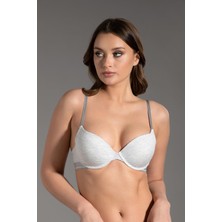 Cotonhause Kadın Push-Up Gri Sütyen - Şık Tasarım C6T1N1533