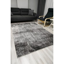 Kilim Home Mars 1008 Gri Tonlarında Spor Modern Desenli Dekoratif Kaymaz Taban Halı