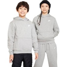 Nike Sportswear Club Fleece Çocuk Gri Günlük Stil Sweatshirt