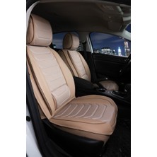 ALLDAYSM Aldysm Audi A1 Serisi Lüx Oto Koltuk Kılıfı Ön Arka Takım Eagle Serisi Bej