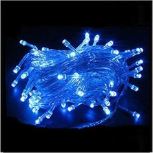 10MT Mavi 100 LED Fişli Ağaç Dekoratif Yılbaşı Parti Aydınlatma Lümanı