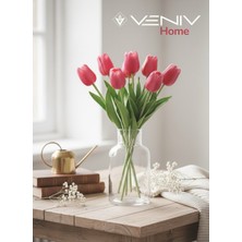 Veniv Home 2 Adet Bambu Vakumlu Kapaklı Borosilikat Yağdanlık + Bambu Altlık Sete Dahil 500 ml + 500 ml