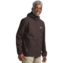 Jack Wolfskin Bornberg Hoody Erkek Kahverengi Softshell