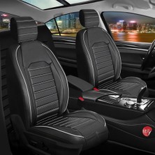 ALLDAYSM Aldysm Peugeot 307 Lüx Oto Koltuk Kılıfı Ön Arka Takım Orijinal Serisi Siyah Beyaz