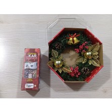 8 Şablonlu 150 ml Kar Spreyi, Şık Kapı Süsü ve Renk Seçenekleriyle.