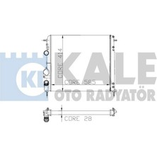 Kale Mtxdpn Radyatör Mgn 2.0i 16V-MGN Classic 1.4i 16V 2 Sira Al Pl Sistem