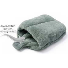 Pabtex Ayak Isıtıcı Peluş Panduf – Kapalı Tasarım Ev Terliği