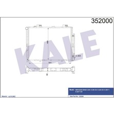 Kale Mtxdpn Motor Su Radyatoru Mercedes M111 OM611 C208 A208 W210 S210
