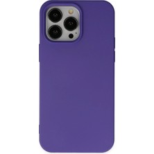 LTG Nova Iphone 14 Kılıf Nano Içi Kadife Silikon - Mor