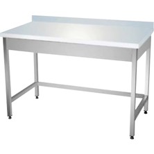 Pimak Polietilen Tablalı Tezgah - Taban Raflı 120 x 60 x 85 (Cm)